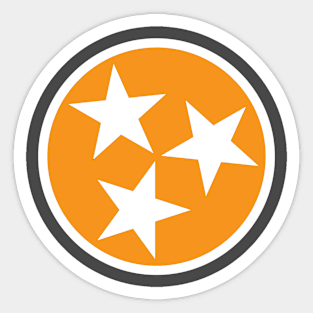 Tennessee Flag Symbol - Orange Sticker